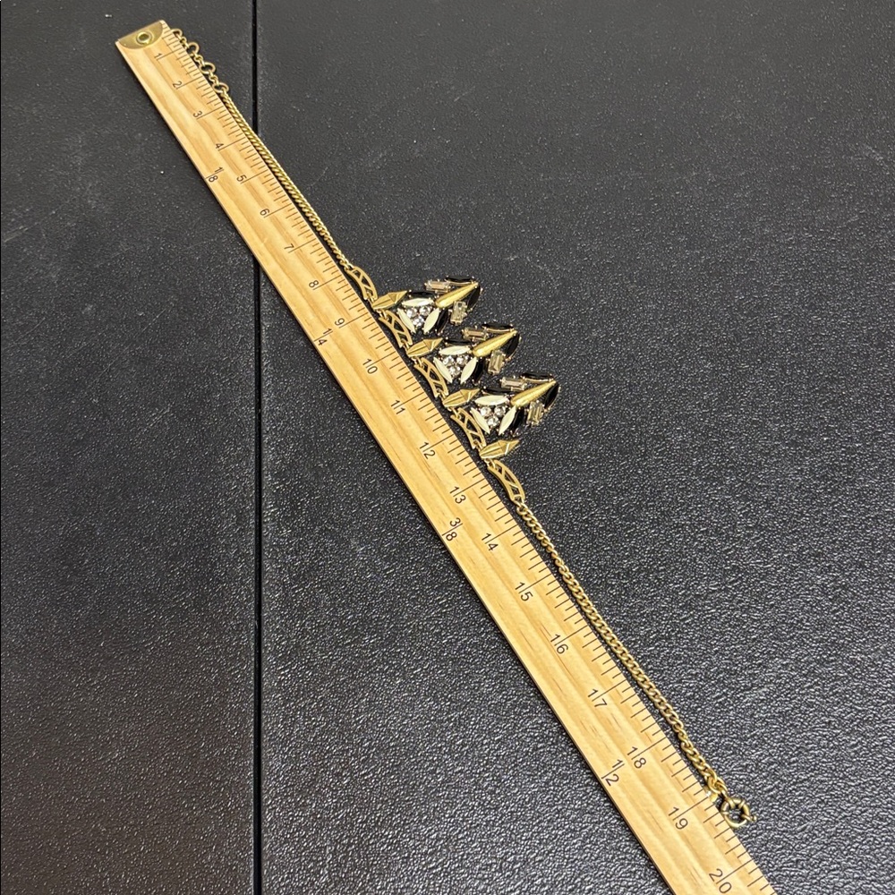 J. Crew Gold and Black Statement Necklace - Picture 7 of 8